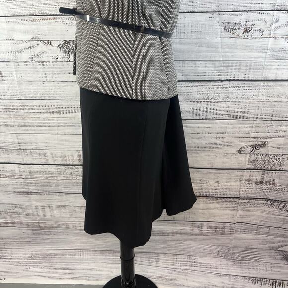 Evan Picone 2pc Blazer Skirt Suit size 6 Black Brown Tweed Career Lawyer - Picture 14 of 16